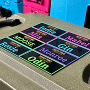 CallSign Tag – Custom Nameplate for RuffLand Kennels