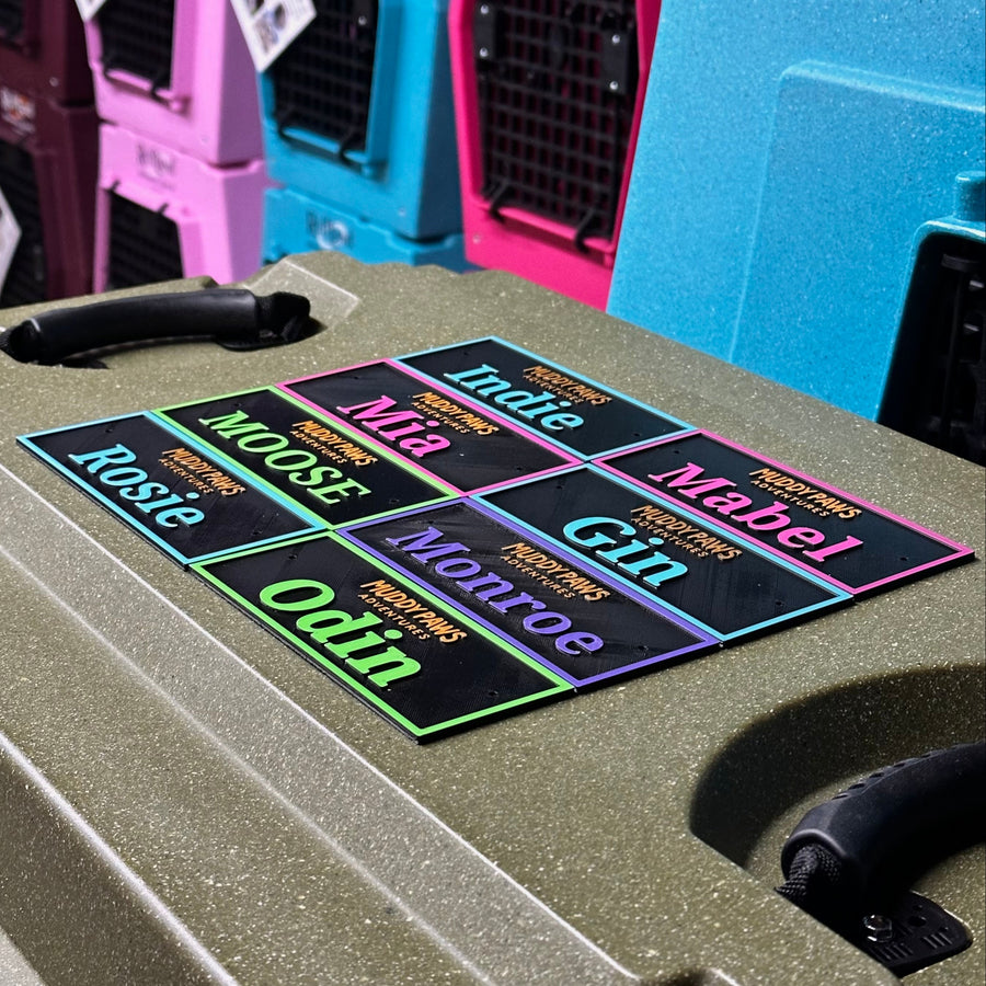 CallSign Tag – Custom Nameplate for RuffLand Kennels