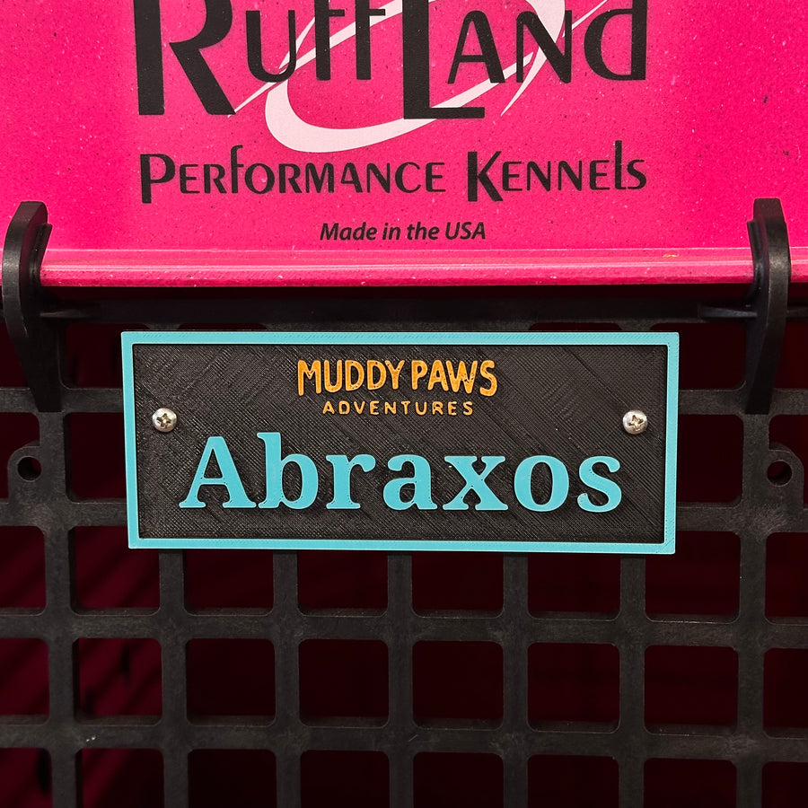 CallSign Tag – Custom Nameplate for RuffLand Kennels