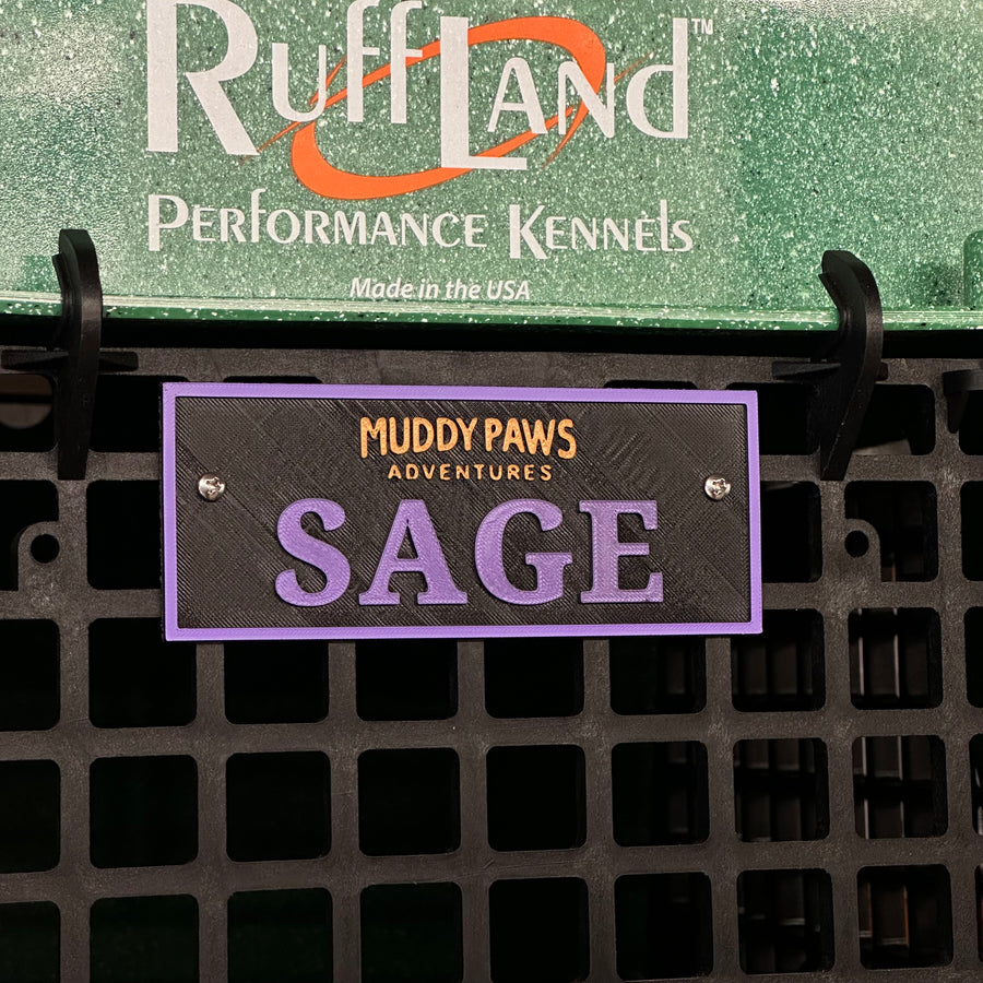 CallSign Tag – Custom Nameplate for RuffLand Kennels