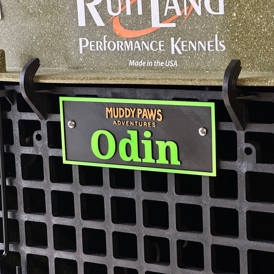 CallSign Tag – Custom Nameplate for RuffLand Kennels