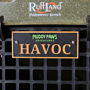 CallSign Tag – Custom Nameplate for RuffLand Kennels