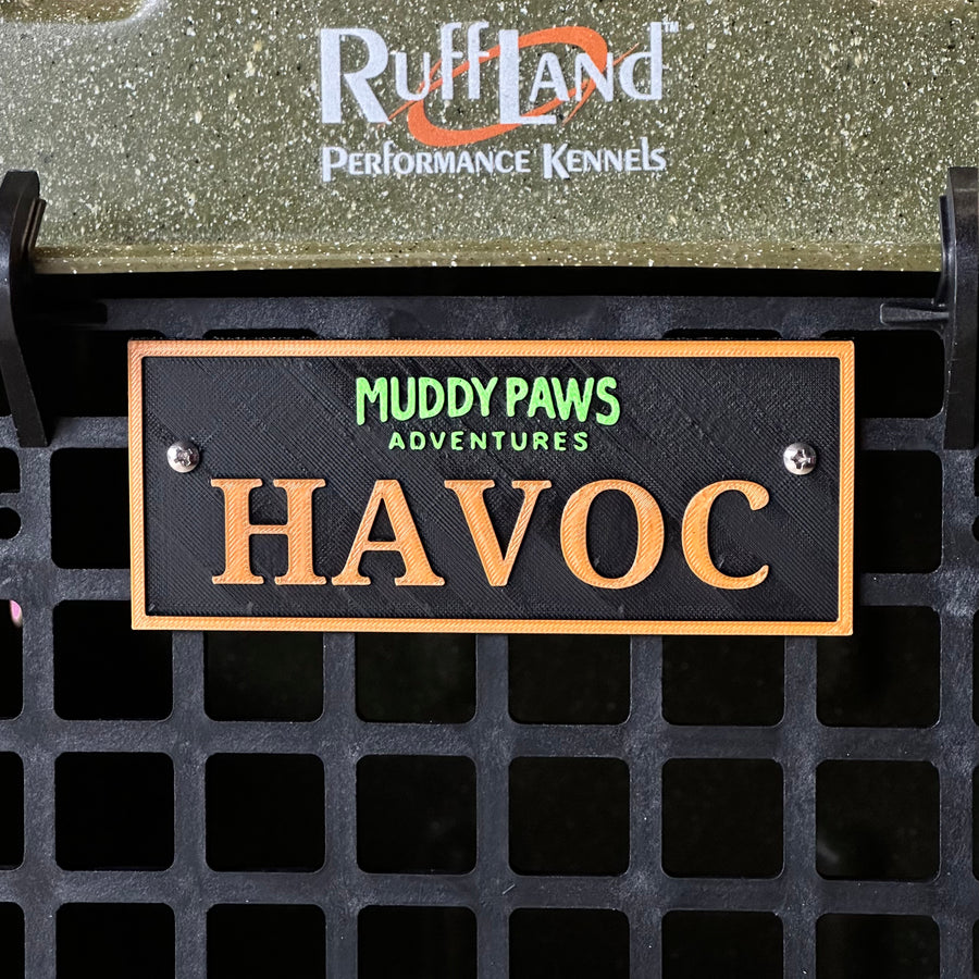 CallSign Tag – Custom Nameplate for RuffLand Kennels