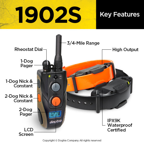 Dogtra 1902S - 2 Dog E-Collar Set